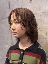 デュッカ(ducca)&nbsp;オレンジブラウン×ウェーブパーマ