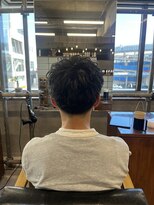 タメ(tame-)&nbsp;サーフカール/フェザーパーマ/ブルーブラック【都賀/メンズ】