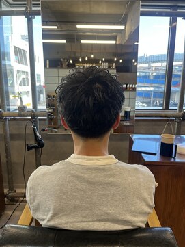 タメ(tame-) サーフカール/フェザーパーマ/ブルーブラック【都賀/メンズ】