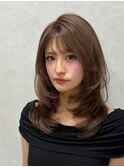 フェミニンロング/ブリーチ/韓国レイヤー/似合わせカット