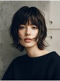 グレージュショート裾カラーベリーショートラベンダーグレージュ