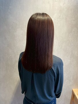 髪質改善/顔周りレイヤーカット/グレージュ[千葉/千葉駅]