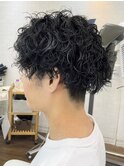 宇都宮メンズカットメンズパーマ波巻きスパイラルパーマツイスパ