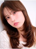 韓国小顔レイヤー×透明感カラー