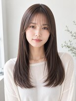 ウィールール 札幌店(WE RULE)&nbsp;ナチュラル艶髪質改善ストレート×シースルーバング
