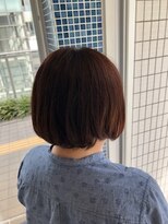 スタジオ アルファプラス 日暮里店(studio α+)&nbsp;ベリーピンク×前下りボブ♪【スタジオアルファプラス日暮里】