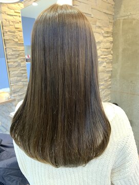 ヘアアンドメイク シークネクスト(HAIR&MAKE SeeK NEXT) 《NEXT 門井》艶ロング×オリーブグレージュ