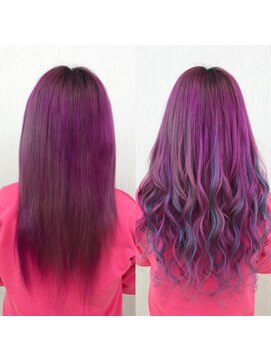 エクステ専門店あるじゃんすー 宇都宮店 Ｐｕｒｐｌｅ×Ｔｕｒｑｕｏｉｓｅ  #栃木 #グラデーション