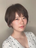ヘアサロン トラヴィス(hair salon Travis)&nbsp;センシュアルショート_ショートボブ_斜めバング