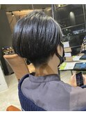 京都 ハンサムショート×耳かけ刈り上げマッシュショート◇中島