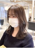 くびれヘア/グレージュ/韓国人風/韓国ヘア/イルミナカラー/tomok