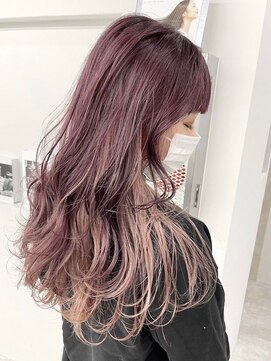 ウィコ 新宿(WICO) ピンク☆インナーカラー[新宿駅/ショコラベージュ/ベビーバング]