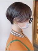 【morio 原宿】刈り上げマッシュショート　前髪あり　耳かけ