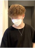 ツーブロマッシュ×波巻きツイストスパイラル