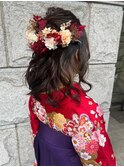 【MICHI refre店　佐藤彩】袴ハーフアップ