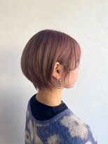 ジェンダーヘア(GENDER hair) ピンクベージュ×ハンサムショート#デザインカラー#ショート8/N