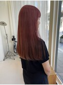 10代20代ブリーチピンクベージュ美肌カラーヘルシースタイル