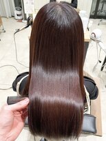 エクファ ヘアエステアンドスパ(ex-fa hair esthe&spa) 黒髪/グレーベージュ/レイヤーロング/酸性ストレート/髪質改善