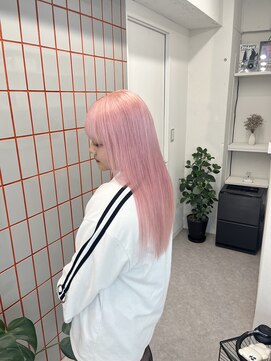 ペレ 渋谷(PELE) 切りっぱなしボブ/エアリーロング/美髪/ピンクブラウン/渋谷