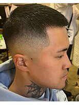 ワンワンオー バーバーショップ 博多店(@110 BARBER SHOP)&nbsp;buzzスタイル