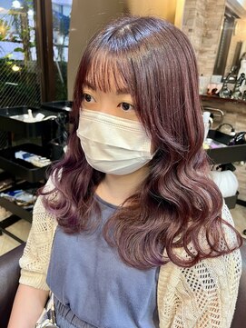 キャラ 池袋本店(CHARA) 色落ちまで楽しめるインナーパープル【イヤリングカラー】