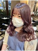 色落ちまで楽しめるインナーパープル【イヤリングカラー】