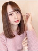 20代30代40代大人可愛い美髪ストレート/シアーカラー/ワンレン
