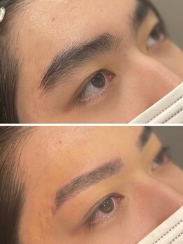 ハチマルハチ 新宿(808)の写真/ヘアカットと眉カット/眉ワックス脱毛ができるmen's特化サロン★眉毛を整えて爽やかな好印象スタイルに！