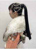 卒業式☆成人式☆ヘアセット☆ハイポニーテールアレンジ