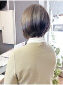 ショートボブ　前下がり