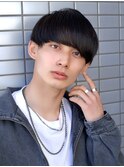 ノーセットナチュラルマッシュショート刈り上げツーブロック