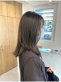 オリーブベージュ_ブルーカラー_ワインレッド_お団子ヘア