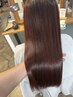 (前田ご指名限定メニュー）髪質改善酸性ストレート＋毛髪強化＋カット