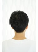ツーブロック　ストレートマッシュスタイル