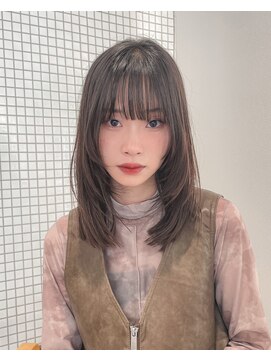 ジョエミバイアンアミ(joemi by Un ami) フェイスレイヤー/レイヤーカット/グレージュカラー