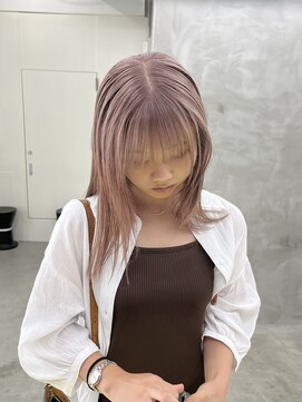 ミーム 原宿 表参道(meme) ☆ハイトーンブリーチミルクティーカラーホワイトベージュカラー