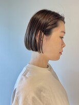 グーム(goom.)&nbsp;20代30代ミニボブココアブラウン小顔美肌ストレート丸み