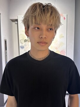 ノラ ギンザ(NORA GINZA) ハイトーンメンズパーママッシュレイヤーニュアンスパーマ