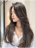 韓国風ロングレイヤー