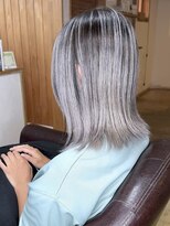 ブレイズヘアー(BLAZEhair)&nbsp;【王道ハイトーン】ホワイトバレイヤージュ×ブリーチ２回