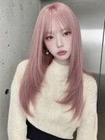 ランテルディ 渋谷(LANTERDIT)&nbsp;【LANTERDIT】ピンクベージュ/レイヤーカット/前髪カット/Risa