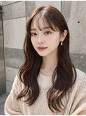 新宿【髪質改善】/ロングレイヤー/ブラウン/艶髪/韓国風