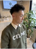 メンズスタイル/ツイスパ/ハイライト/スパイキー/フェード