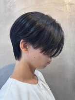 エリマ 調布(elima)&nbsp;調布白髪ぼかしハンサムショートカットアッシュブラウンカラー
