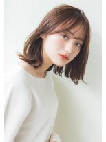 エル 横浜 ウエスト(eL 横浜 west) 小顔見え 韓国風 40代人気 大人可愛い 切りっぱなし外ハネボブ