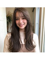 アンサ 城陽寺田店(ANSA)&nbsp;韓国風くびれレイヤー×グレージュカラー