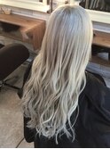 ホワイトアッシュ★ショート→ロング★Before有