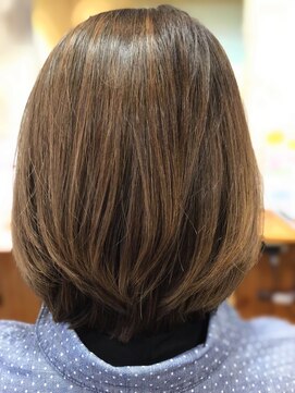 ハール ヘア スタジオ(haar HAIR STUDIO) 大人前下がりロブ☆ハイライトカラー☆メッシュカラー