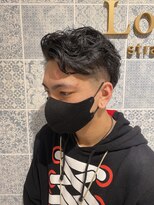 ロンド ストラーダ 心斎橋(Lond strada)&nbsp;【津賀　涼】大人カッコいい外国人風パーマ刈り上げビジネス☆