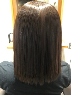 ヘアデザイン アンティエ(Hair Design entier) <髪質改善専門>マロンベージュ/Ａラインボブ/かきあげ[本八幡駅]